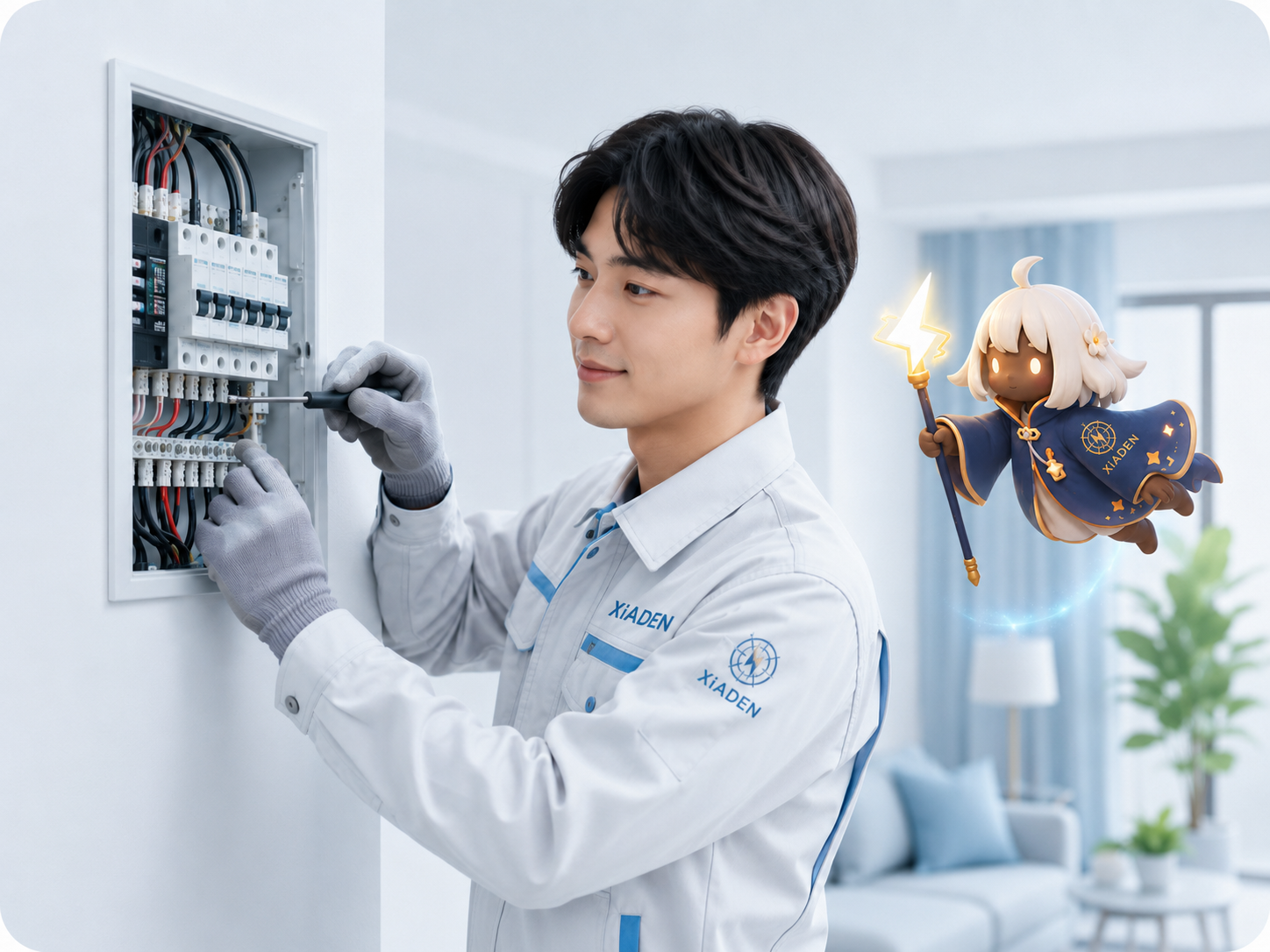 XiADENの電気工事スタッフ
